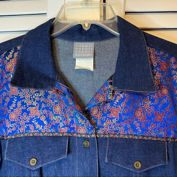 RABBIT RABBIT RABBIT DENIM AND JACQUARD JACKET - Picture 7 of 7